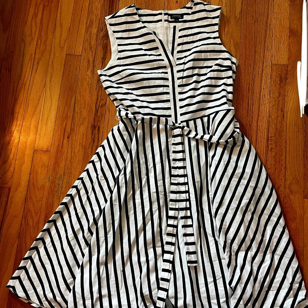 Black and White Striped Dress